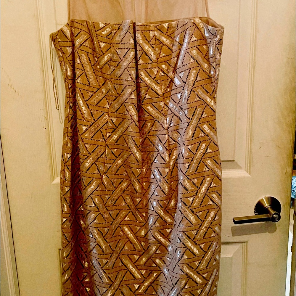 Elegant beige dress- London Times, sz 10.